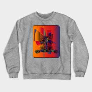 HYPNOSIS CAT Abstract Crewneck Sweatshirt